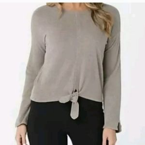 Barefoot Dreams Cozychic Ultra Lite Tie Front Lounge Pullover  Sz 2X NWOT